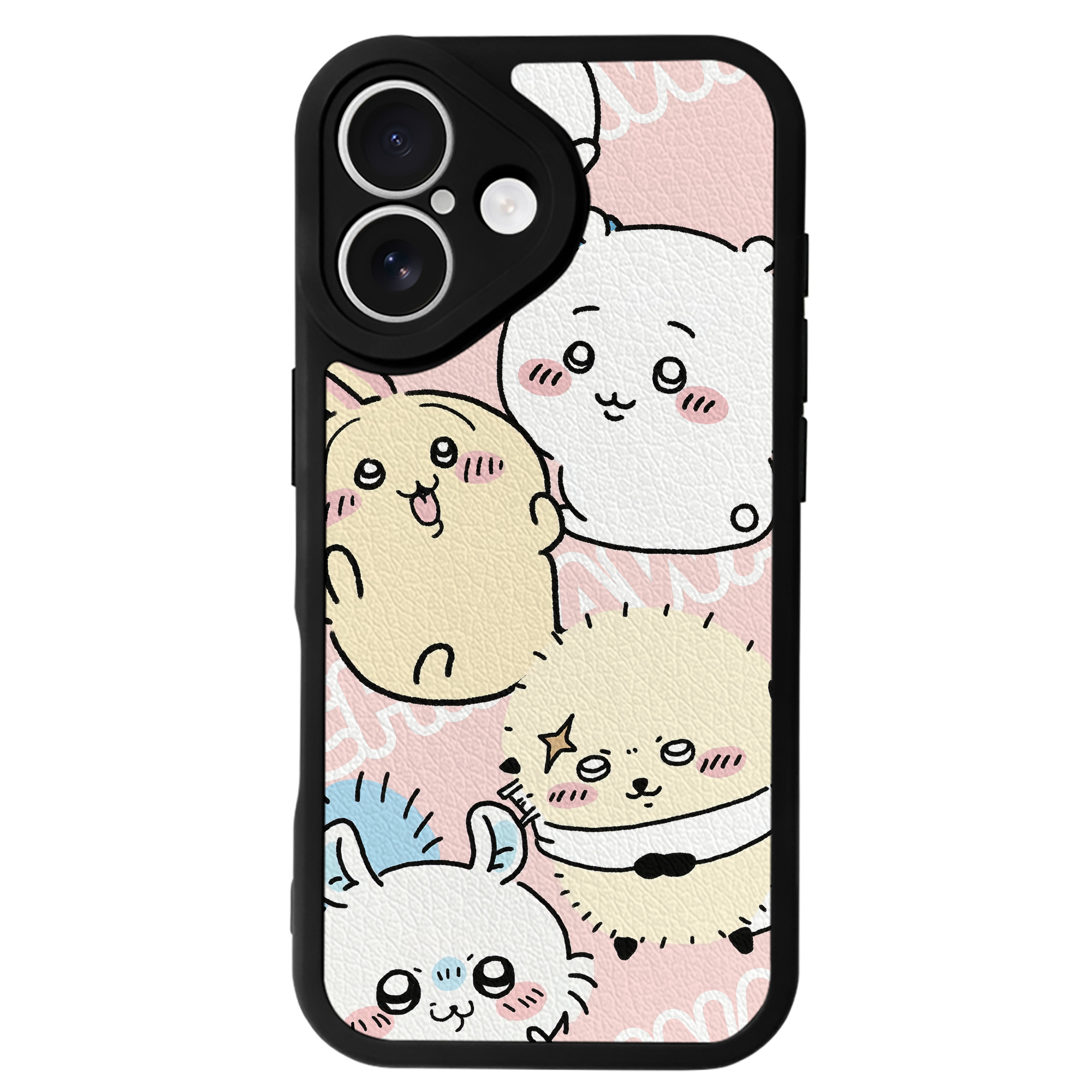 （画像用） ちいかわ Chii-kawa 【iPhone 16シリーズ対応】シリコンスマホケース（レザー調） 材質：シリコン